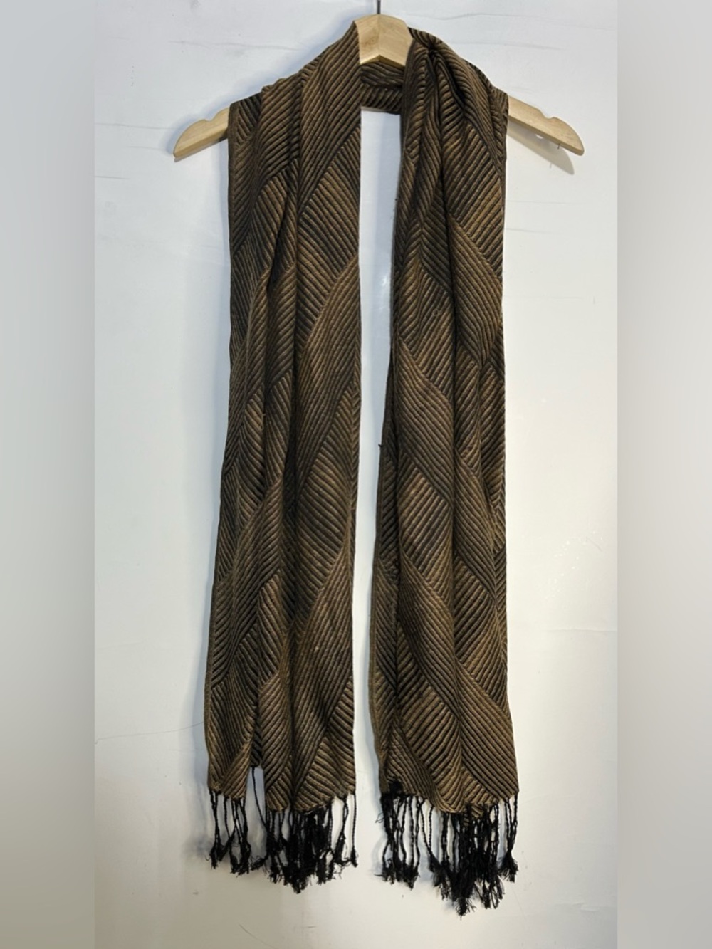 5โfor $25๐ฅStriped Colorโ Block Fringe Scarf